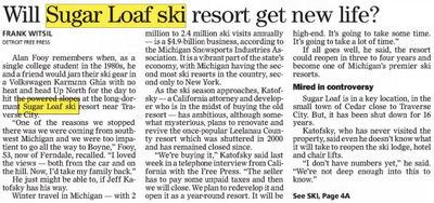 Sugar Loaf Resort - Nov 2016 New Owner